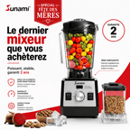 Sunami opus: Mixeur haute performance  Turbocrush - (Version améliorée 2026)
