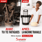 Foutoumix Triple-Action : ton foutou, placali, kabato pilé en 20 min, sans effort, avec le vrai goût maison"