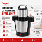 Foutoumix Triple-Action : ton foutou, placali, kabato pilé en 20 min, sans effort, avec le vrai goût maison"