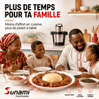 Foutoumix Triple-Action : ton foutou, placali, kabato pilé en 20 min, sans effort, avec le vrai goût maison"